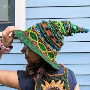 Pattern: Spellworker Witch's Hat / Crochet pointed witch hat