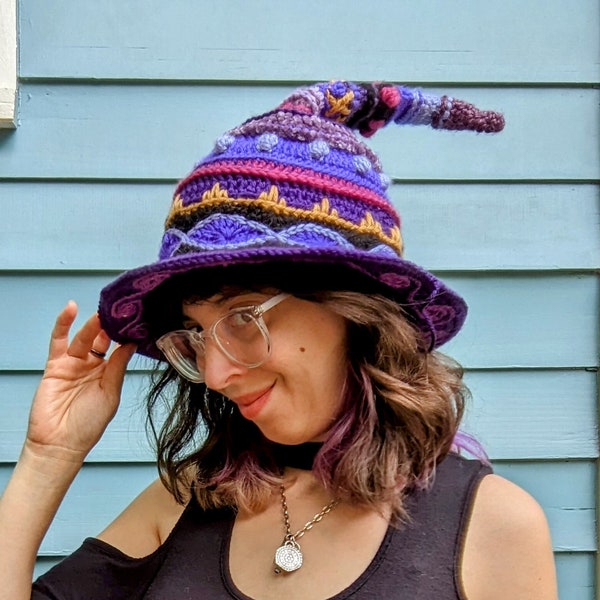 Pattern: Spellworker Witch's Hat / Crochet pointed witch hat