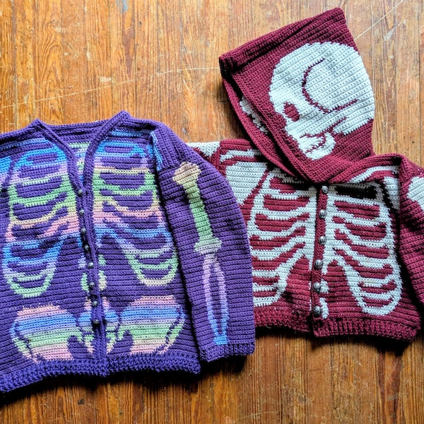 Pattern: F*ck AI Skeleton Sweater / Tapestry Crochet