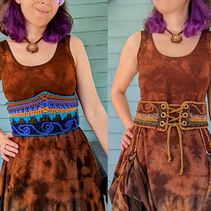 Pattern: Enchanted Corset Belt / Underbust with skirt stays and pocket / Renaissance Faire Garb image 2