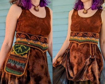 Pattern: Enchanted Corset Belt / Underbust with skirt stays and pocket / Renaissance Faire Garb