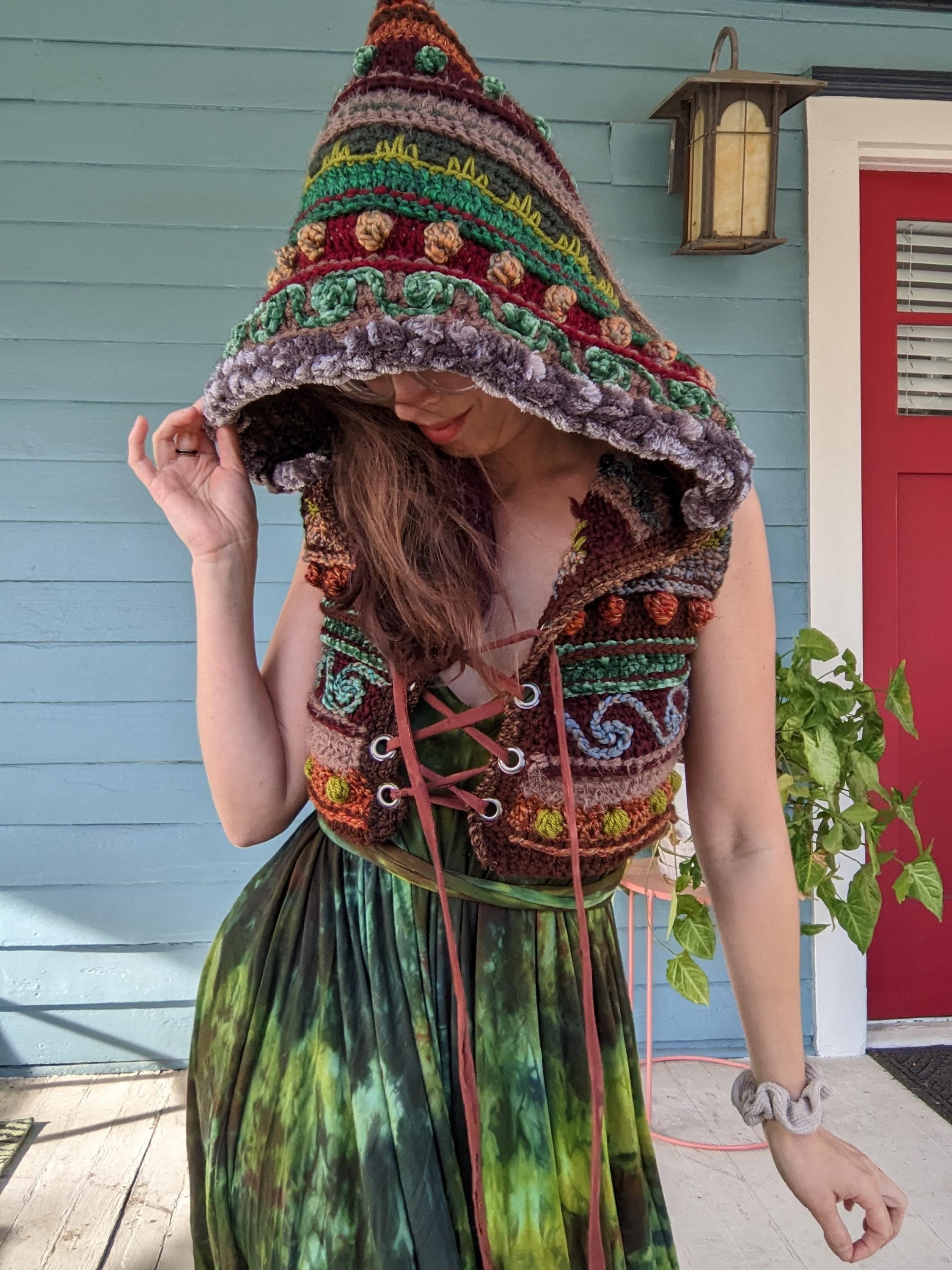 PATTERN: Fae Pixie Vest / Crochet Hooded Vest / PDF Download - Etsy