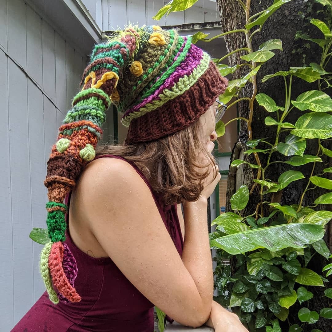 Custom Freeform Pixie Hat / Fingerless 