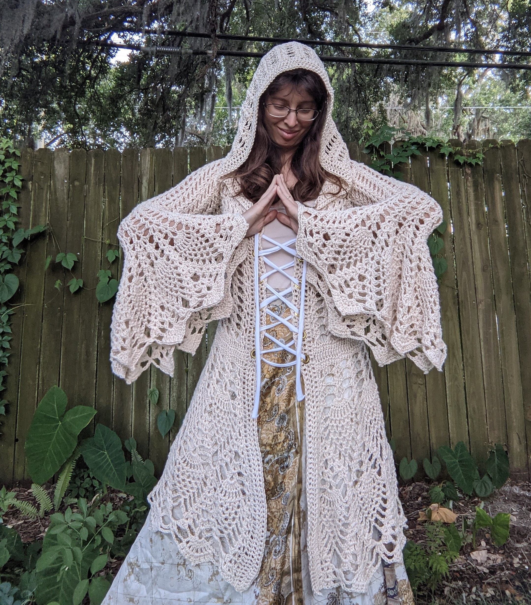 Pattern: Fairy Queen Coat / Pineapple Crochet / Cardigan / Jacket