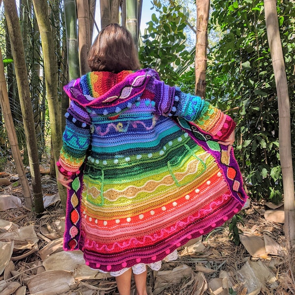 Serged Dream Coat Crochet Pattern Etsy