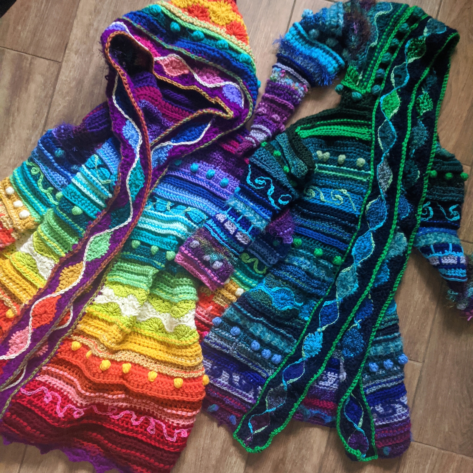 Pattern: Technicolor Dream Coat / Freeform Style Crochet / PDF Download ...