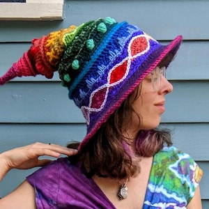 Pattern: Spellworker Witch's Hat / Crochet pointed witch hat