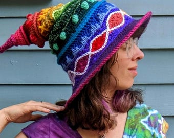 Pattern: Spellworker Witch's Hat / Crochet pointed witch hat