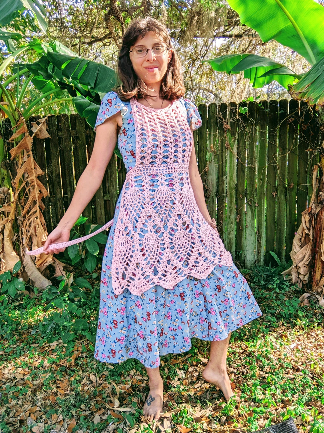 スカート pheeny Cotton Lace Stitch Apron スカート pheeny Cotton