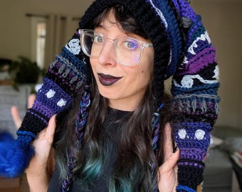 PATTERN: Fools Cap / Crochet Jester Hat / PDF Download