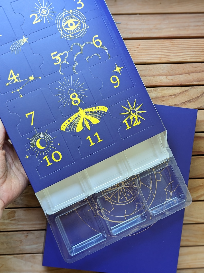 Advent Calendar Box / DIY Wholesale Bulk Packaging / Fill your own advent / Witch crystal astrology theme image 6