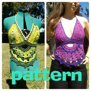 PATTERN: Mandala Fan Lace Halter Top