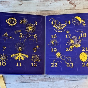 Advent Calendar Box / DIY Wholesale Bulk Packaging / Fill your own advent / Witch crystal astrology theme image 2