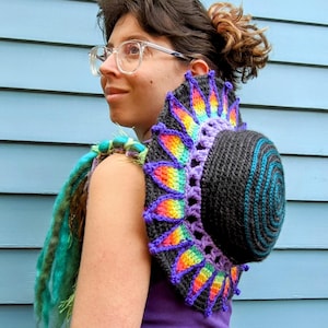 Pattern: Flower Forager Sunhat / Crochet wide brimmed sunhat / PDF download