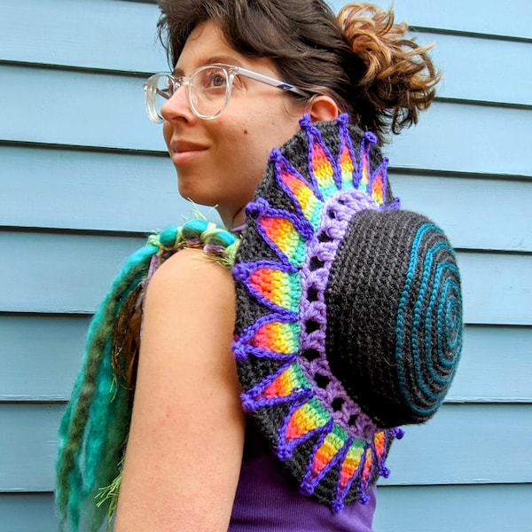 Pattern: Flower Forager Sunhat / Crochet wide brimmed sunhat / PDF download