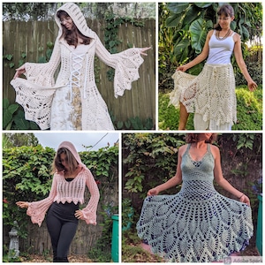 Pattern Pack: Fairy Queen Coat, Fairy Dress, Fairy Crop Top, and Pineapple Skirt