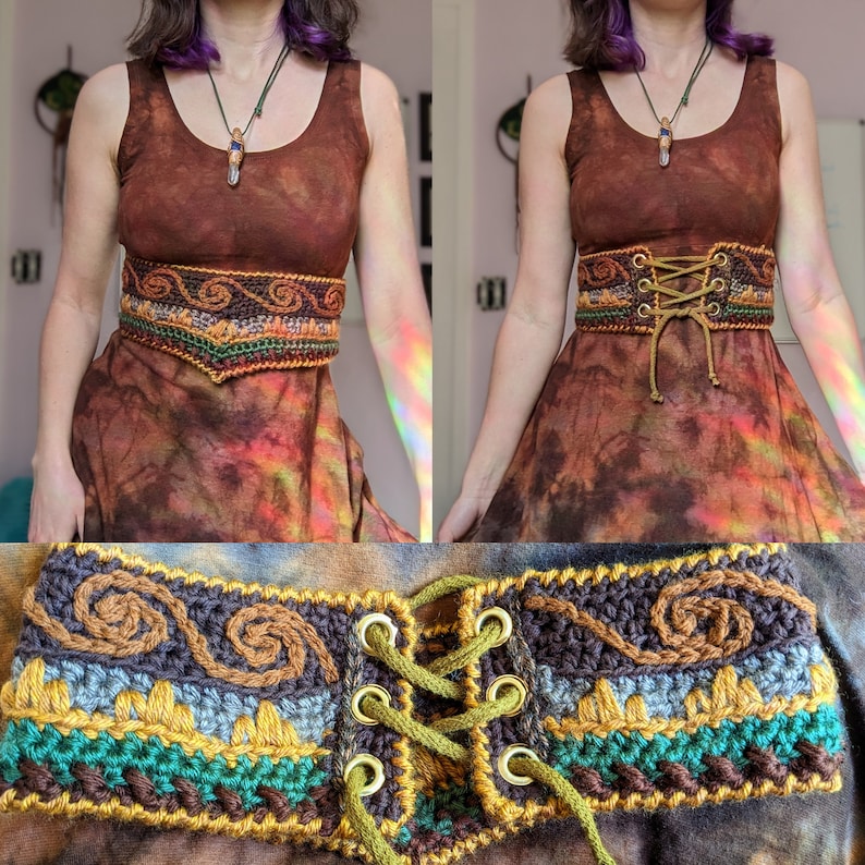 Pattern: Enchanted Corset Belt / Underbust with skirt stays and pocket / Renaissance Faire Garb image 5