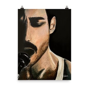 Freddie Mercury Portrait Print