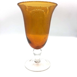 Gorgeous Amber Bubble Infused Artland Tea Water Goblet