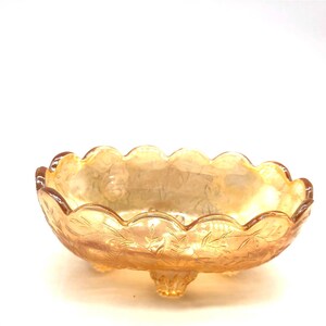 Vintage Floragold Footed Candy Dish