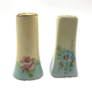 Beautiful Vintage Porcelain Salt and Pepper Shakers