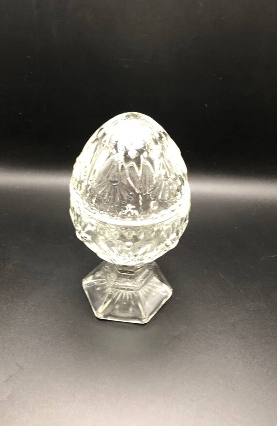 Beautiful Cut Crystal Glass Avon Egg Shaped Trink… - image 2