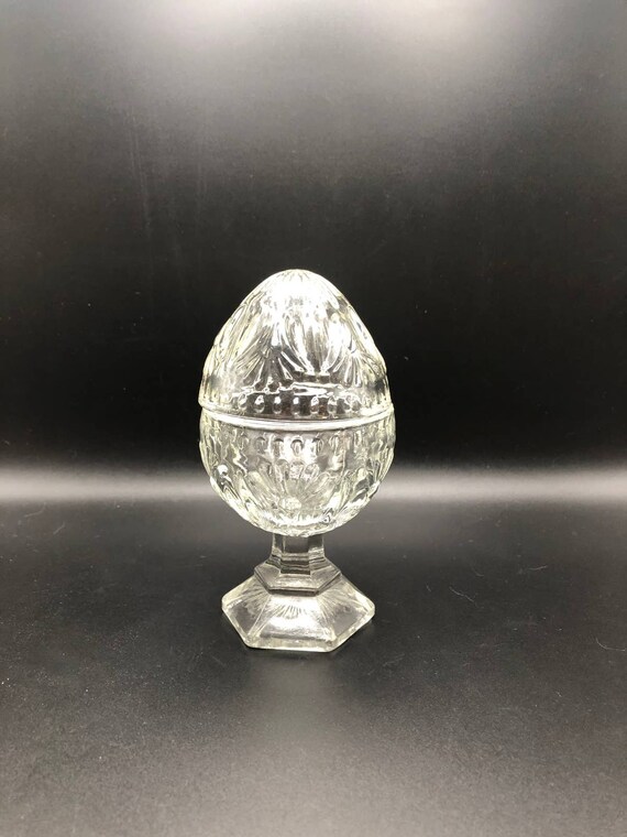 Beautiful Cut Crystal Glass Avon Egg Shaped Trink… - image 3
