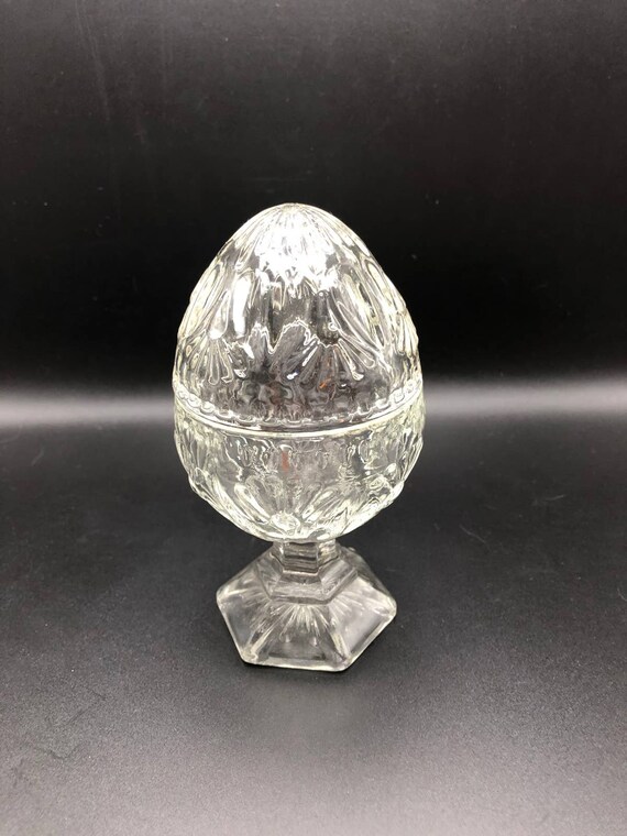 Beautiful Cut Crystal Glass Avon Egg Shaped Trink… - image 4