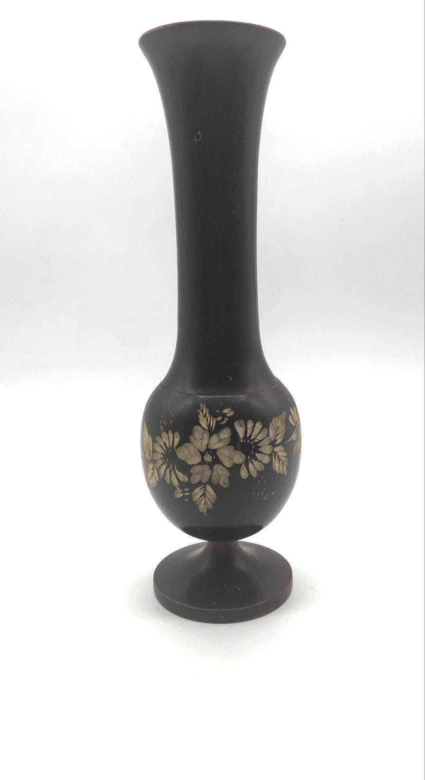 Curved Wooden Vase - Etsy