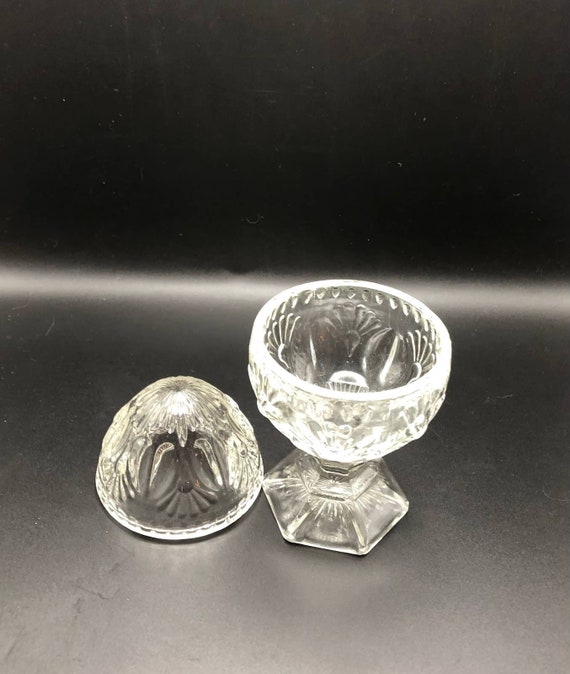 Beautiful Cut Crystal Glass Avon Egg Shaped Trink… - image 5