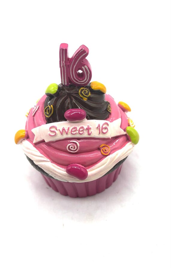 Super Cute Sweet 16 Pink Cupcake Trinket Box Perf… - image 3