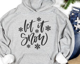 Let it Snow SVG PNG PDF, Christmas Sublimation Svg Shirt File, Farmhouse Christmas Sign File, Diy Christmas Sweatshirt Svg