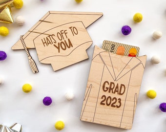 2024-2029 Included Graduation Gift Card Holder SVG Laser Cut File, Congrats Grad Class of 2024 Gift Money Holder Svg, Grad Gift Ideas
