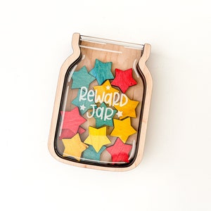 DIGITAL Class Stars Reward Jar SVG Glowforge Laser Cut File, Kids Star Jar Classroom Homeschool Reward Mason Jar Laser Machine Files image 8