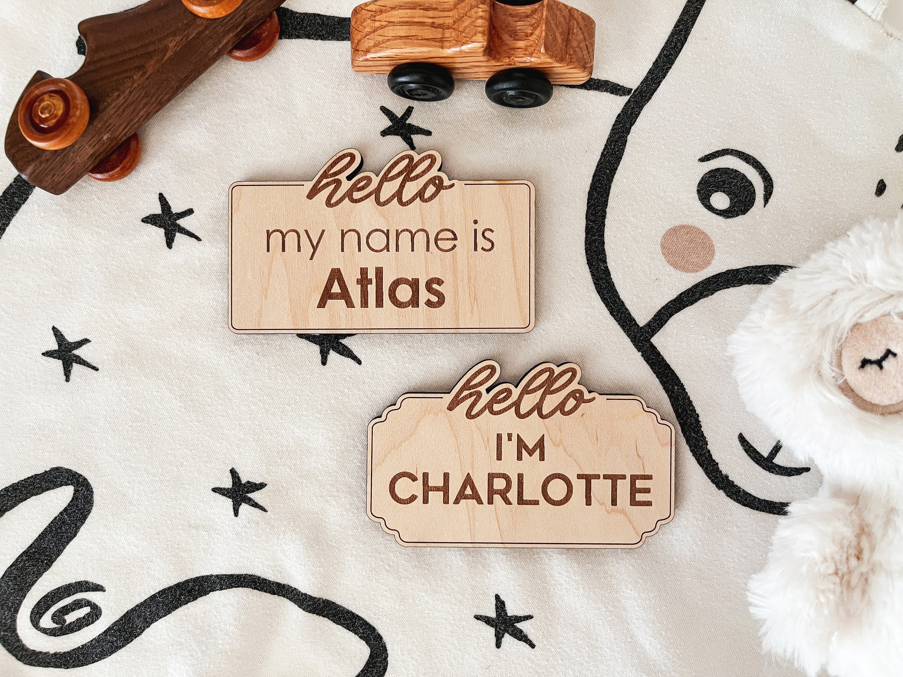 DIGITAL Birth Announcement Sign SVG Laser Cut File, Baby Name Sign ...
