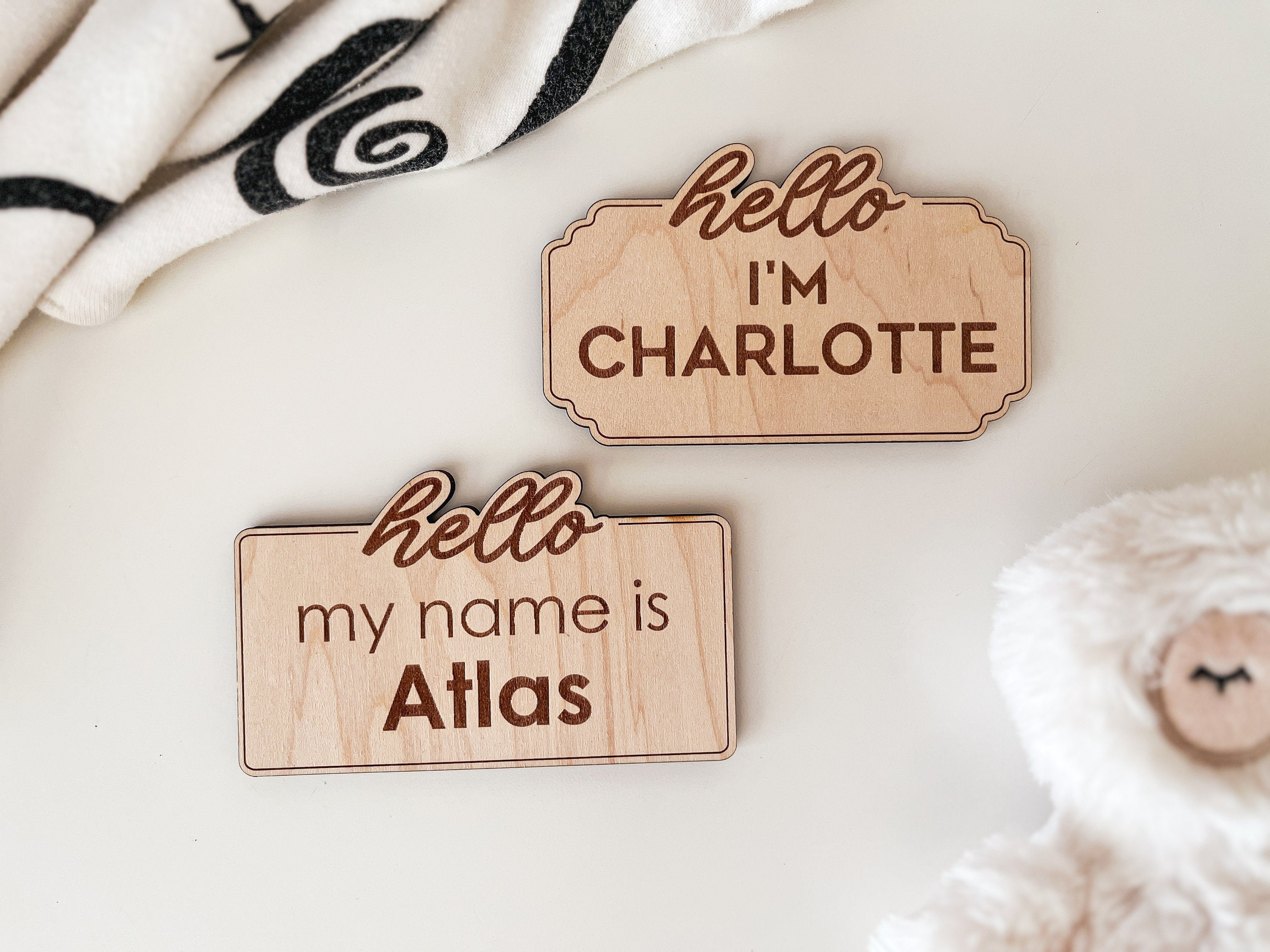 DIGITAL Birth Announcement Sign SVG Laser Cut File, Baby Name Sign ...