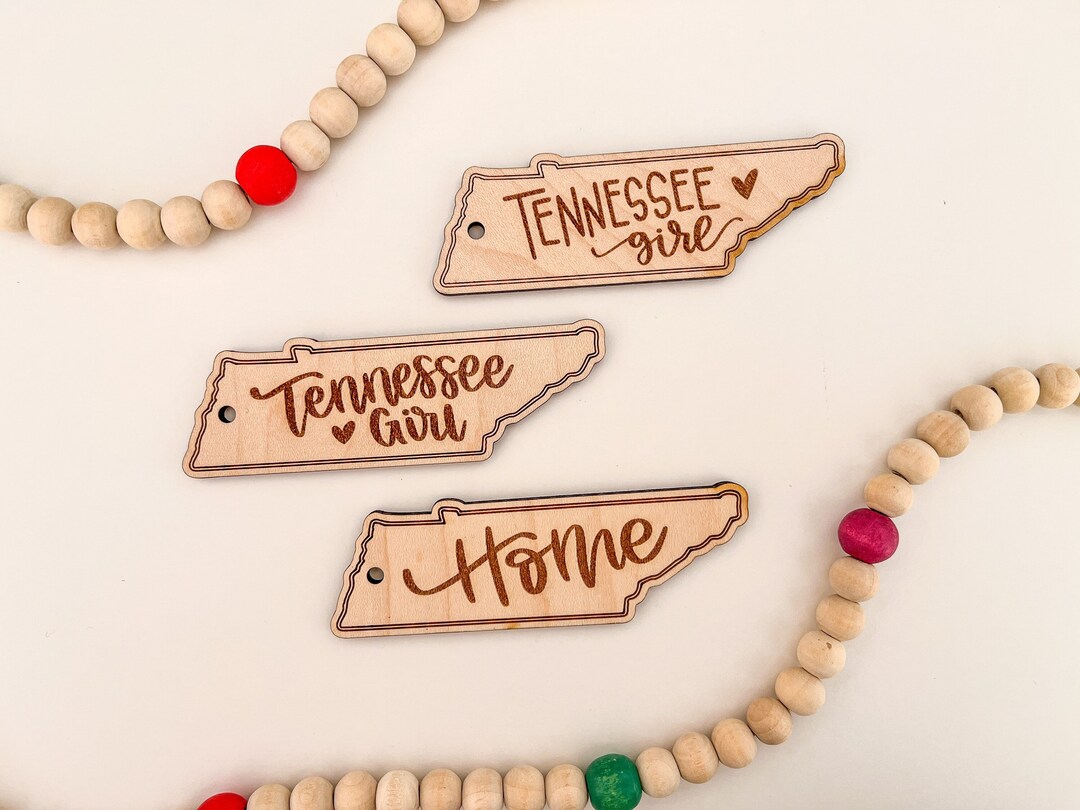 DIGITAL Tennessee Girl Keychains SVG Laser Files, Tennessee State