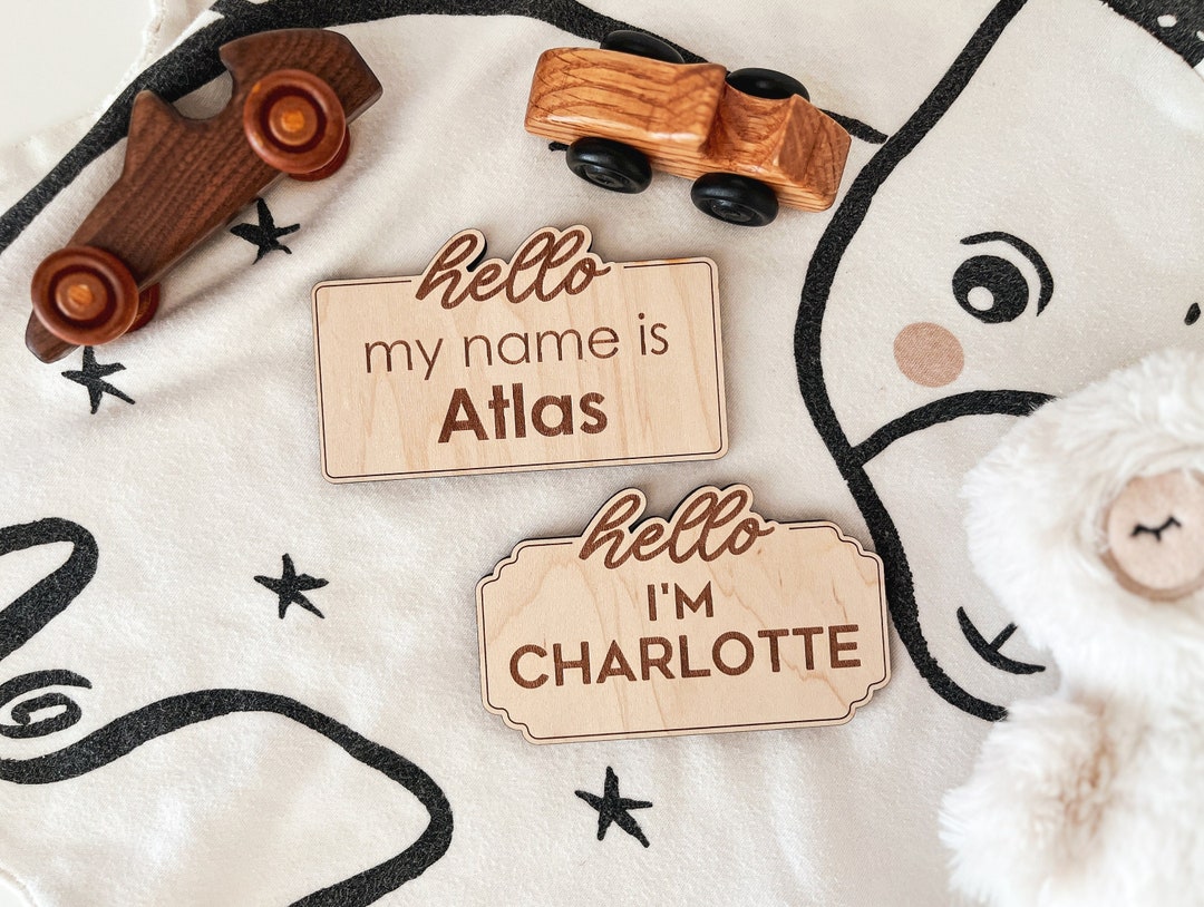 DIGITAL Birth Announcement Sign SVG Laser Cut File, Baby Name Sign ...