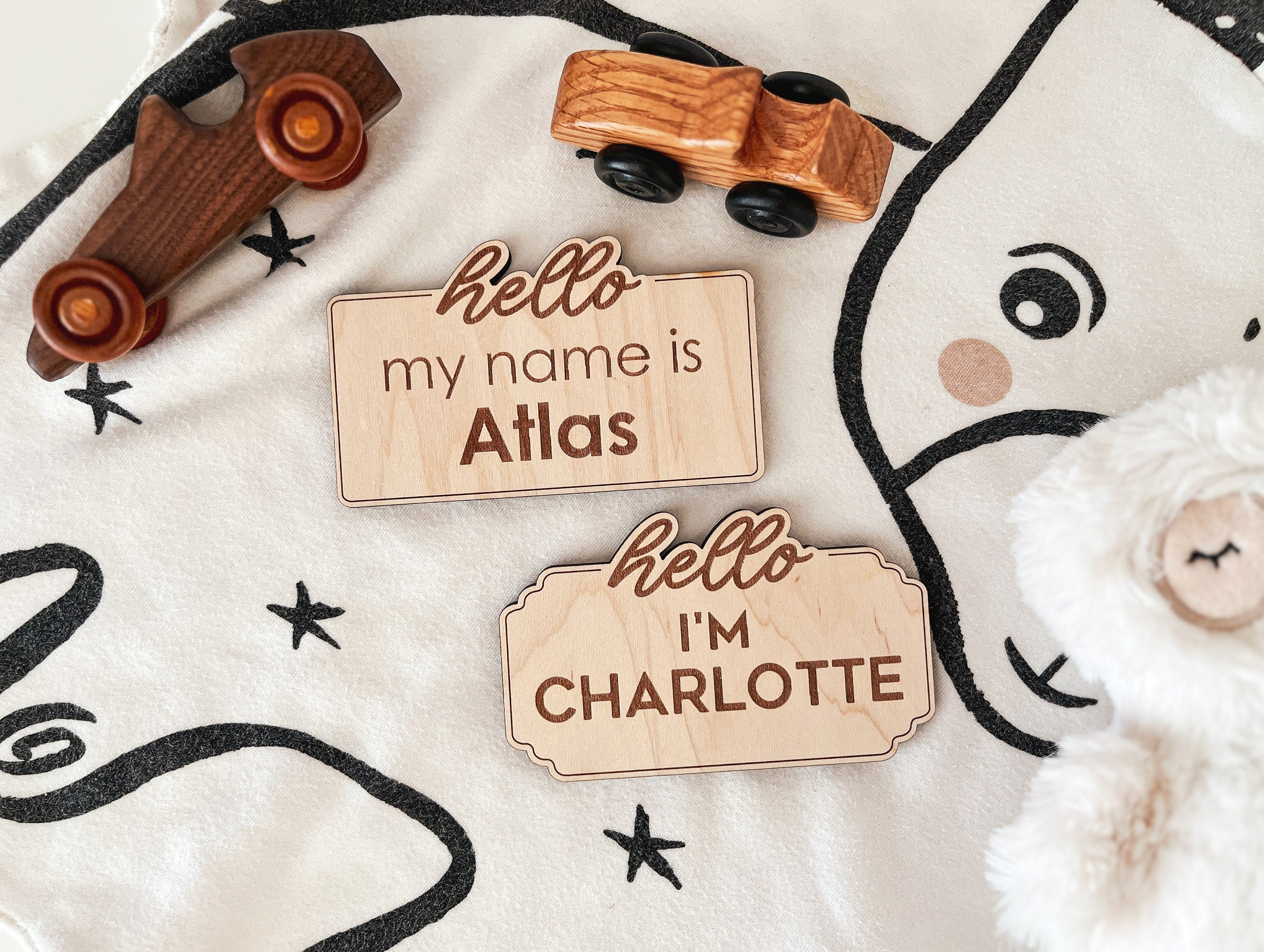DIGITAL Birth Announcement Sign SVG Laser Cut File, Baby Name Sign ...