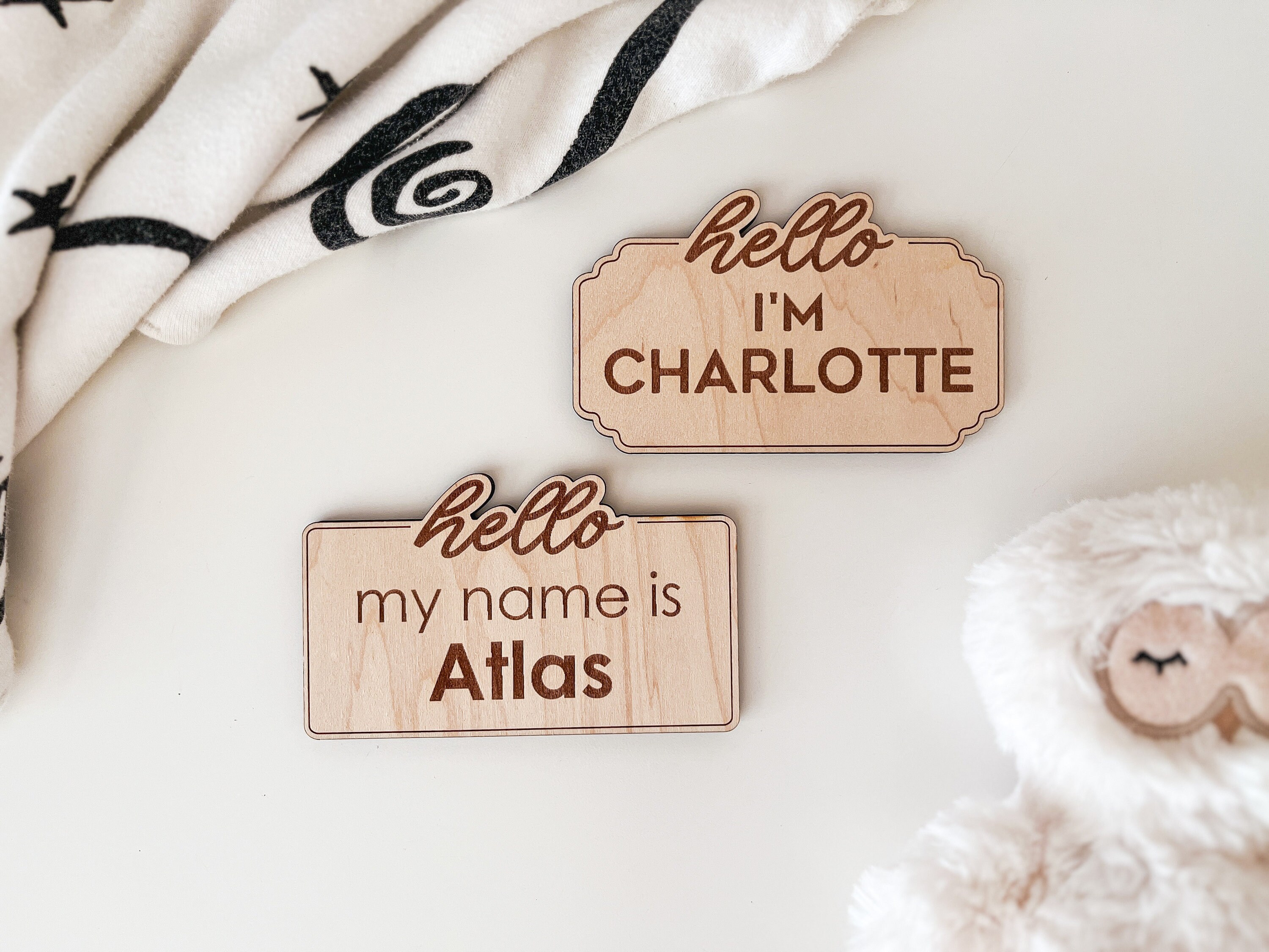 DIGITAL Birth Announcement Sign SVG Laser Cut File, Baby Name Sign ...