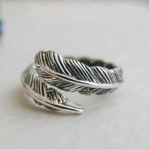 Feather Sterling Silver 925 Ring - Bohemian Handmade Jewelry - Statement Ring - Feather Ring for women - Gift for Women - birthday gift