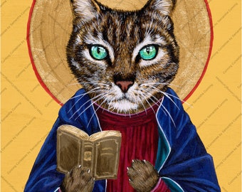 Saint Kitty of Libraries, Librarians, and Books