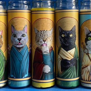 Cat Saint Gebetskerze