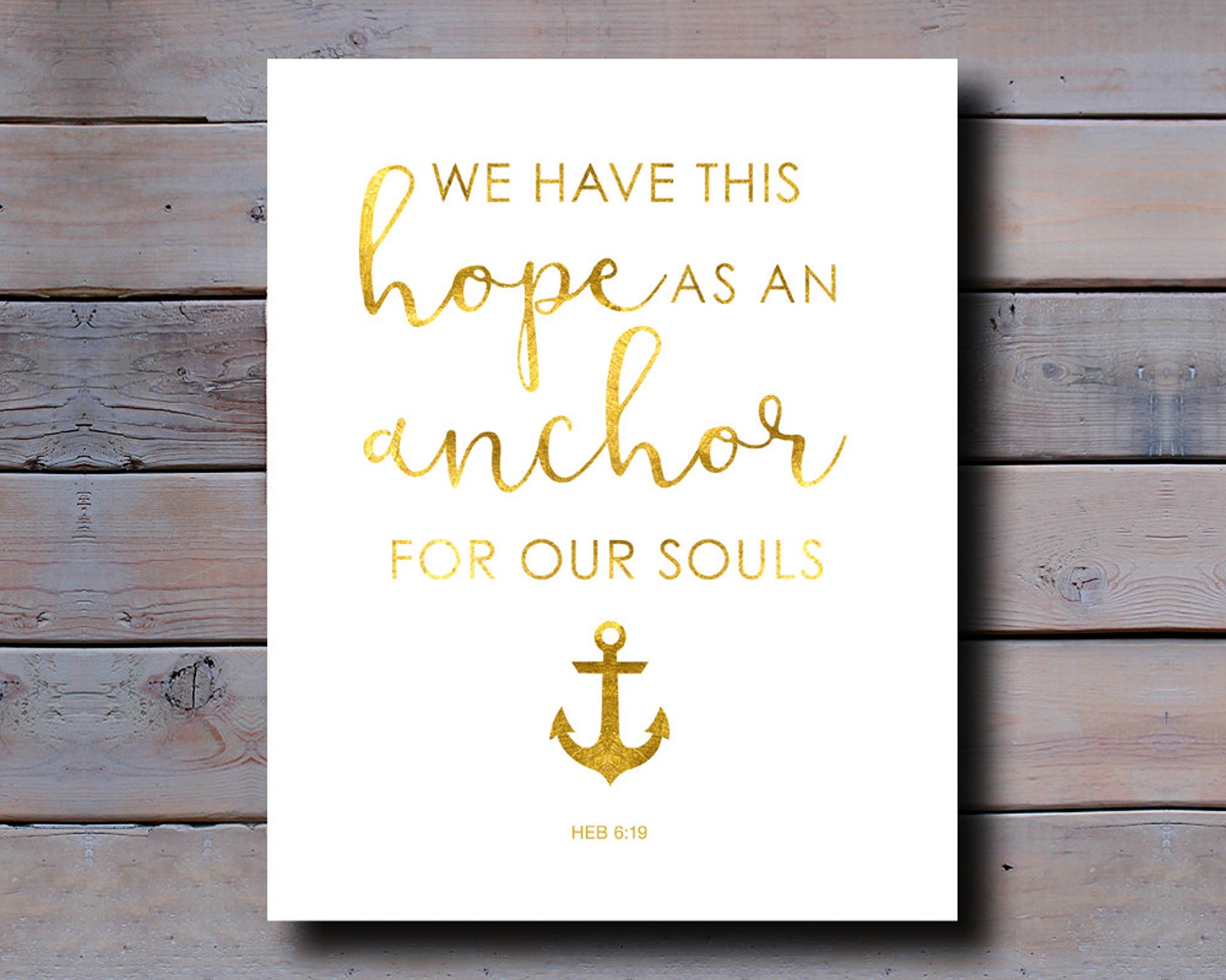 8x10 PRINT: We Have This Hope as an Anchor for Our Souls - Etsy Sweden