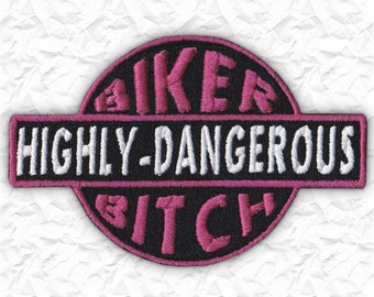 3" Biker Bitch Highly Dangerous