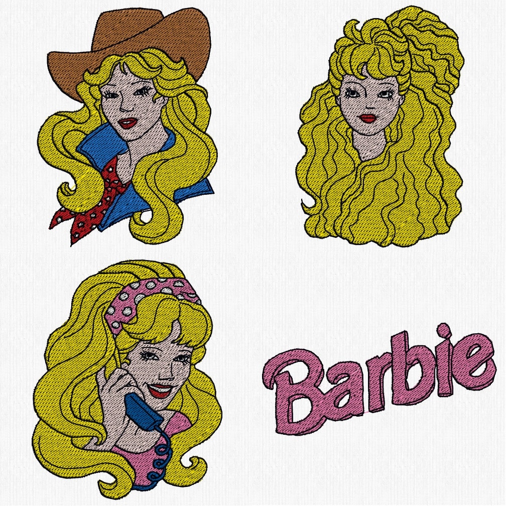 Barbie Applique Machine Embroidery Design vrogue.co