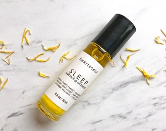 Organische slaapolieroller: aromatherapiemix