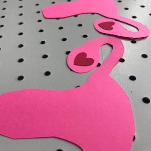 Girl Power Hot Pink Uterus Banner // Heart Ovary Garland // Galentines Day // Hysterectomy Party Decorations image 4