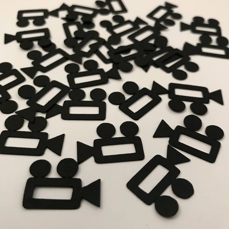 Camera Confetti Movie Reels Table Spread Decor Etsy