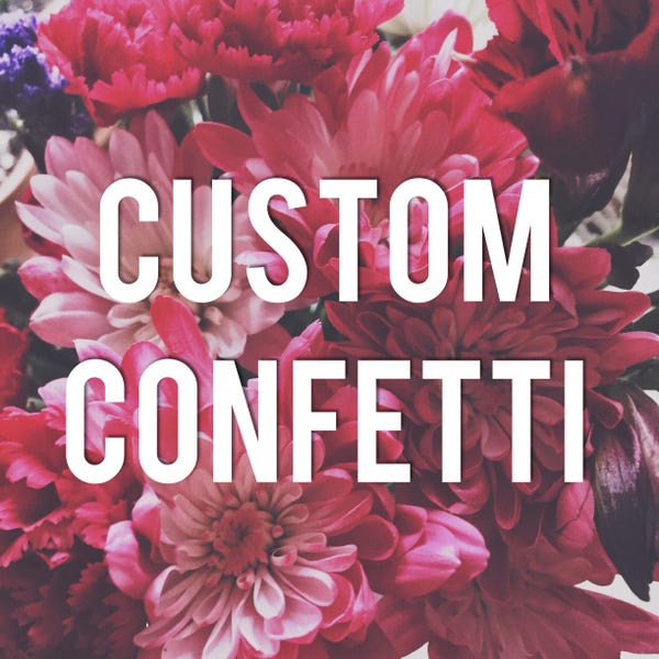 Custom Confetti With Logo Etsy